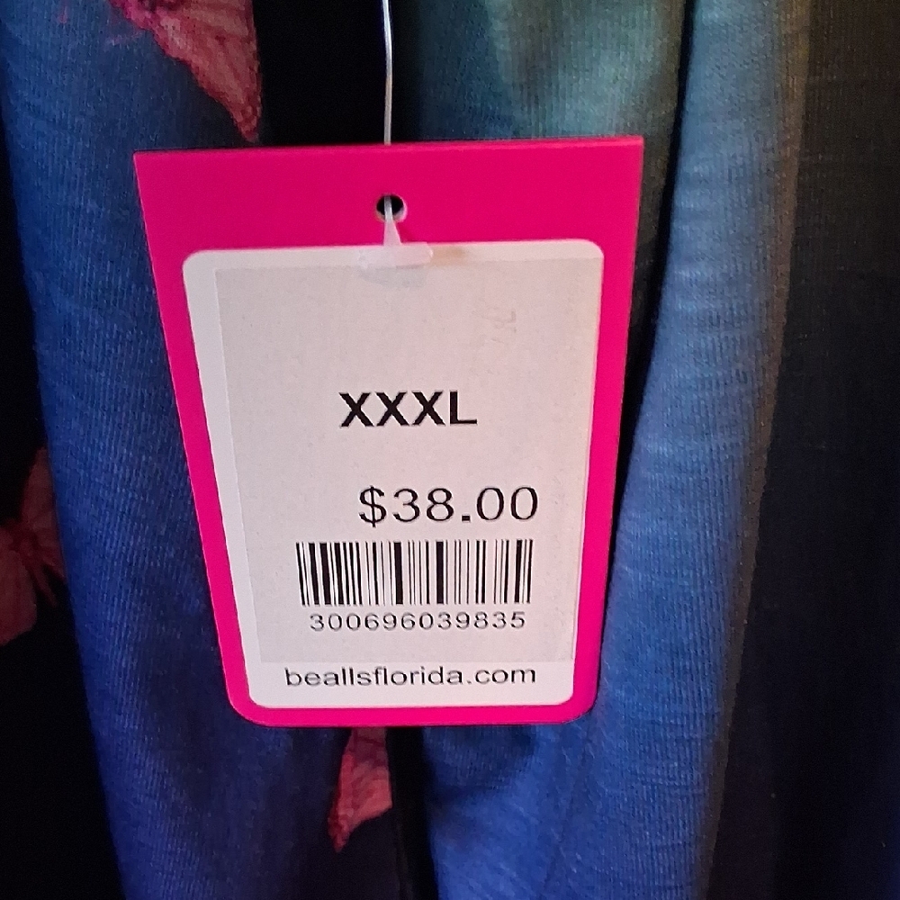 Leoma Lovegrove Butterfly Ombre Long Sleeve Top -  Green to Blue 3x Nwt - Picture 2 of 5